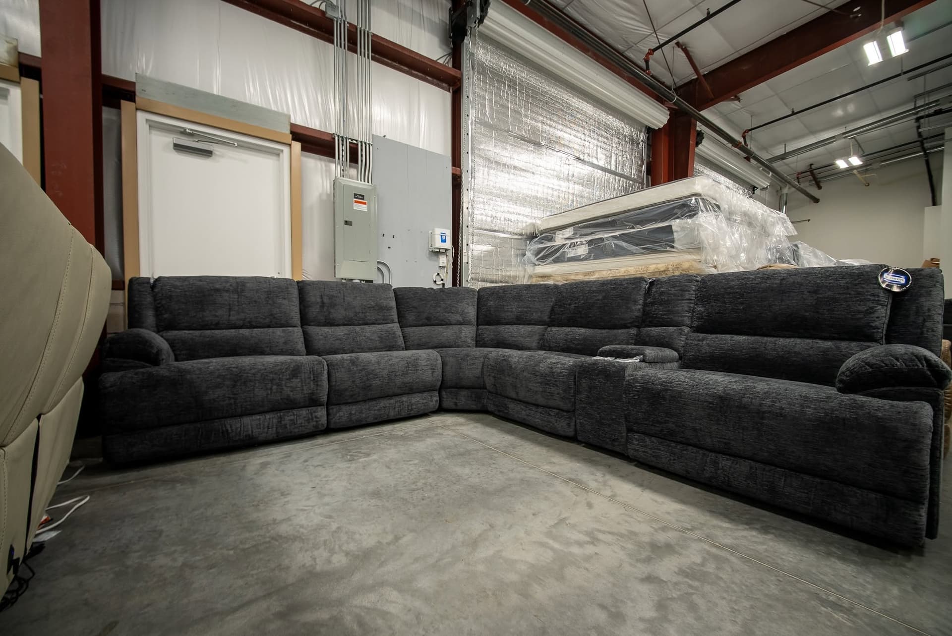 Power Reclining Sectionals at the BoxDrop Daytona Beach showroom